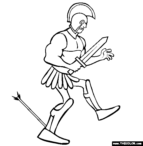 Achilles Coloring Page