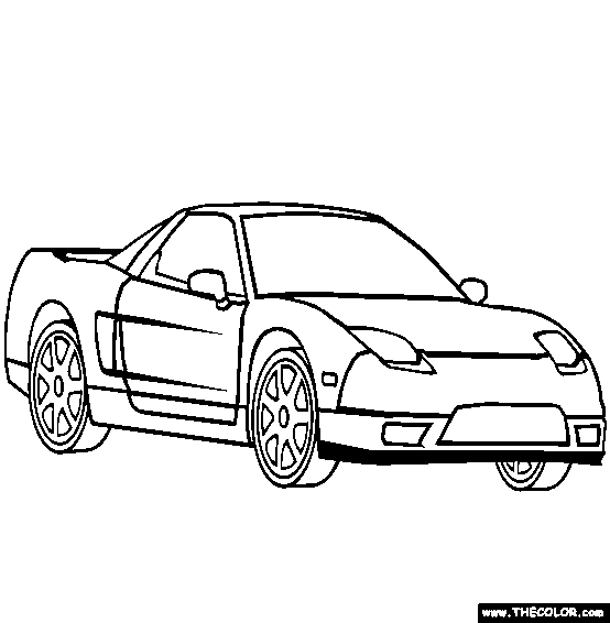 Acura NSX Coloring Page