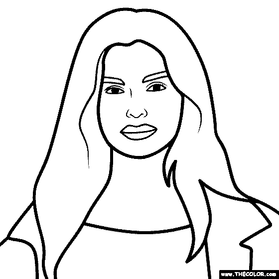 Addison Rae Coloring Page