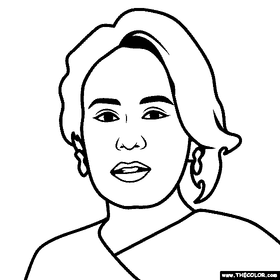 Adele Coloring Page