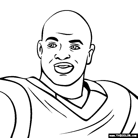 Adrian Peterson Coloring Page