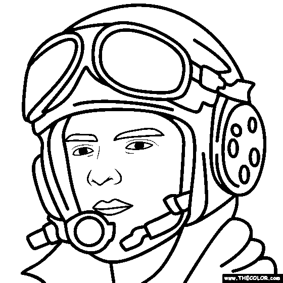 Air Force Pilot Coloring Page