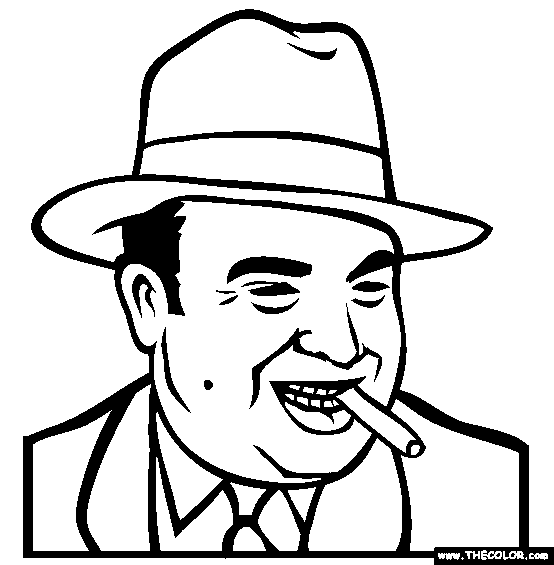 Al Capone Coloring Page