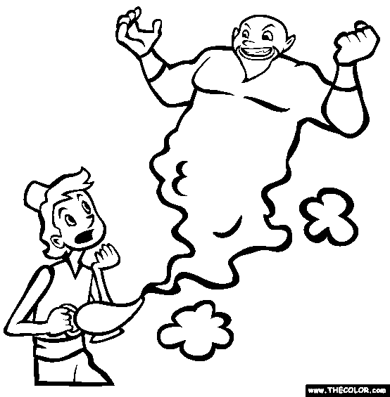 Aladdin Coloring Page