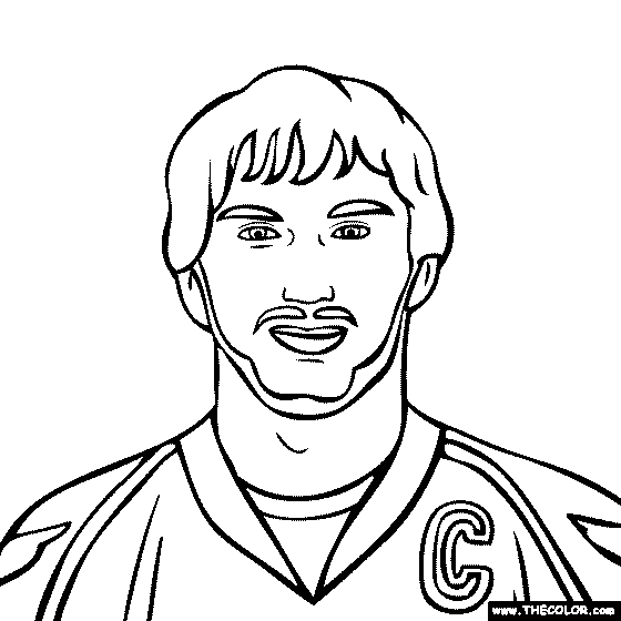 Alex Ovechkin Coloring Page