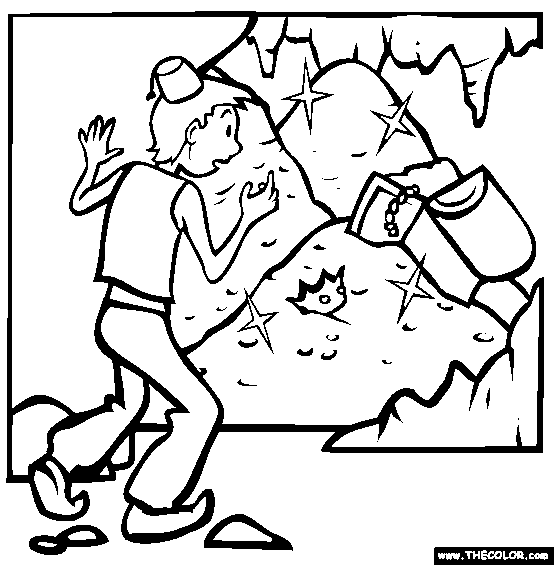 Ali Baba Coloring Page