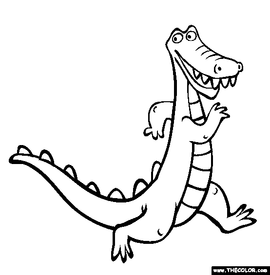 Alligator Coloring Page