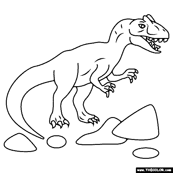 Allosaurus Coloring Page