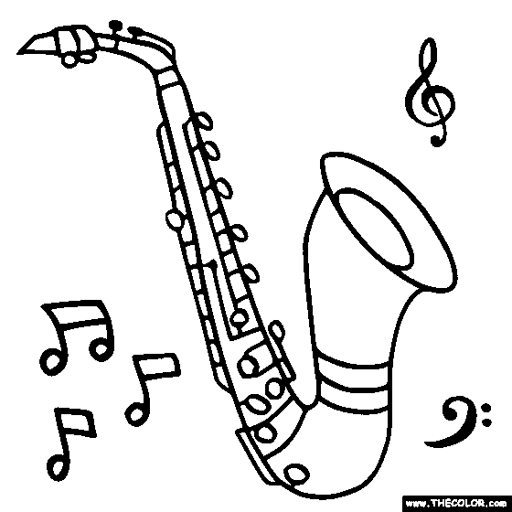 Musical Instruments Coloring Pages