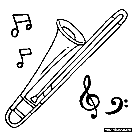 Musical Instruments Coloring Pages