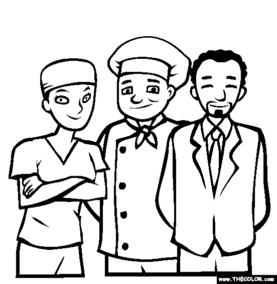 American Workers Coloring Page