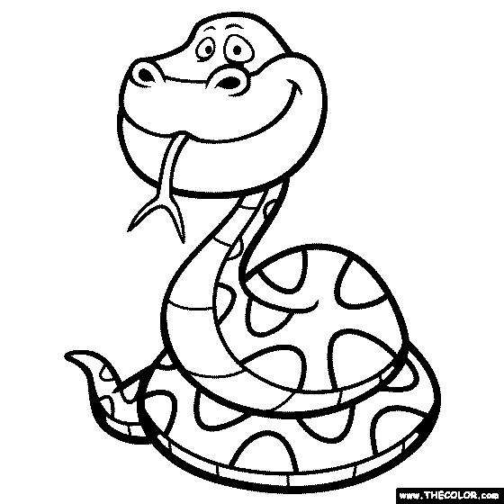 Anaconda Coloring Page