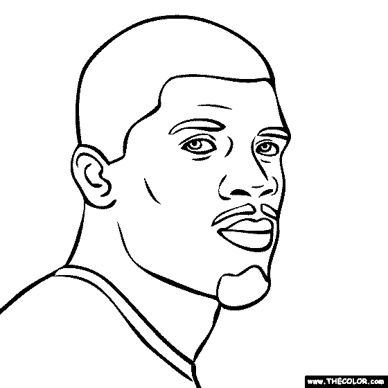 Andre Johnson Coloring Page