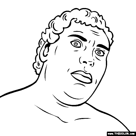 Andre The Giant Coloring Page