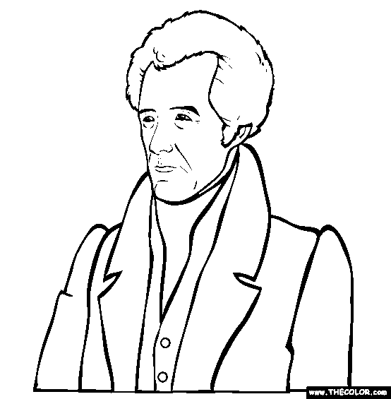 Andrew Jackson Coloring Page