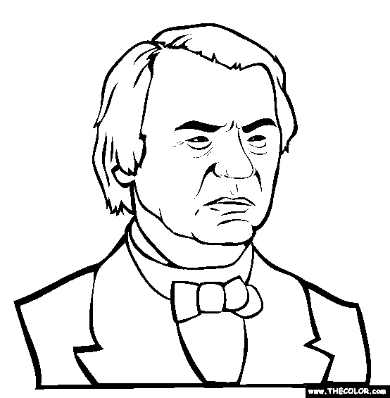 Andrew Johnson Coloring Page