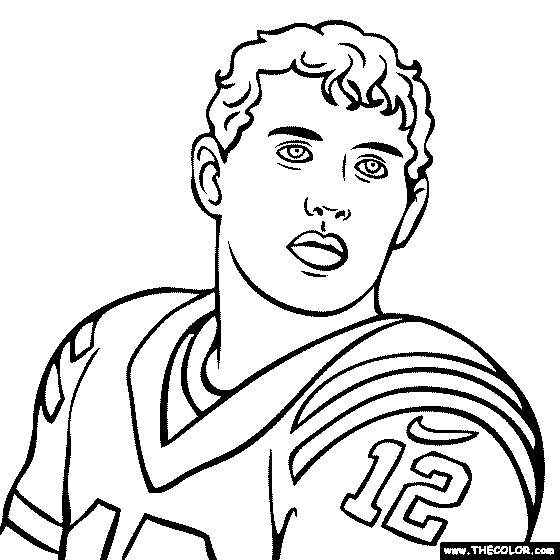 Andrew Luck Coloring Page