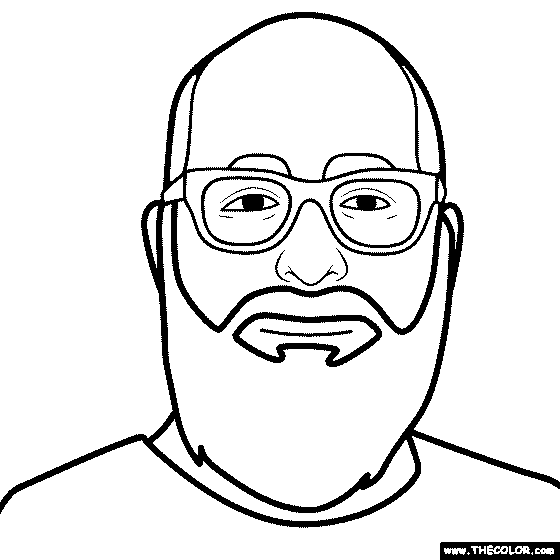 Andrew Zimmern Coloring Page