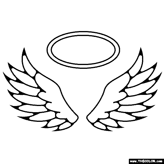 Angel Wings Coloring Page