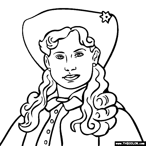 Annie Oakley Coloring Page