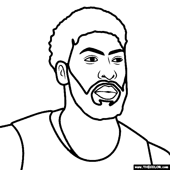 Anthony Davis Coloring Page