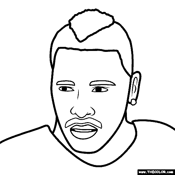 Antonio Brown Coloring Page