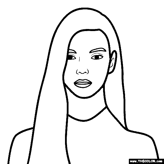 Anya Taylor Joy Coloring Page