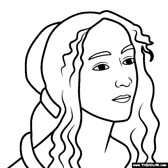 Aphrodite Coloring Page