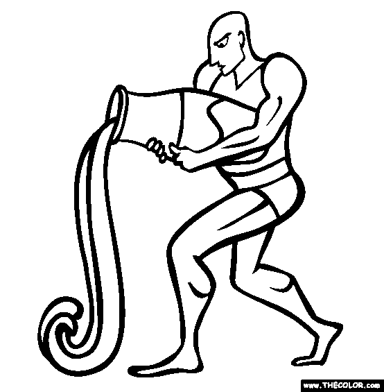 Aquarius Coloring Page