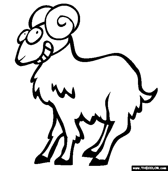 Aries Coloring Page