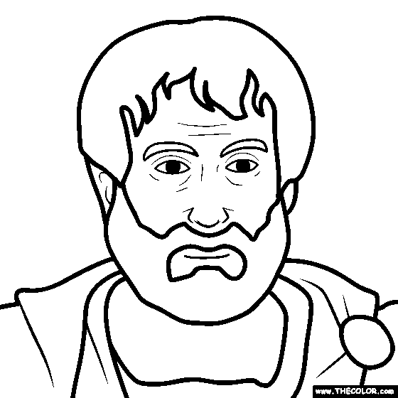Aristotle Coloring Page