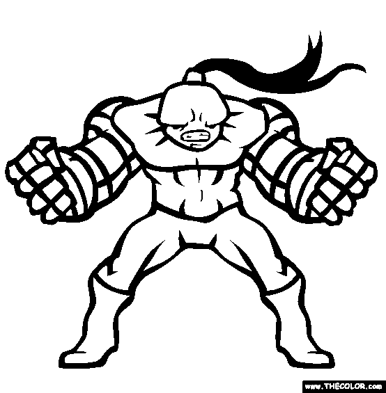 Arms Of Steel Coloring Page