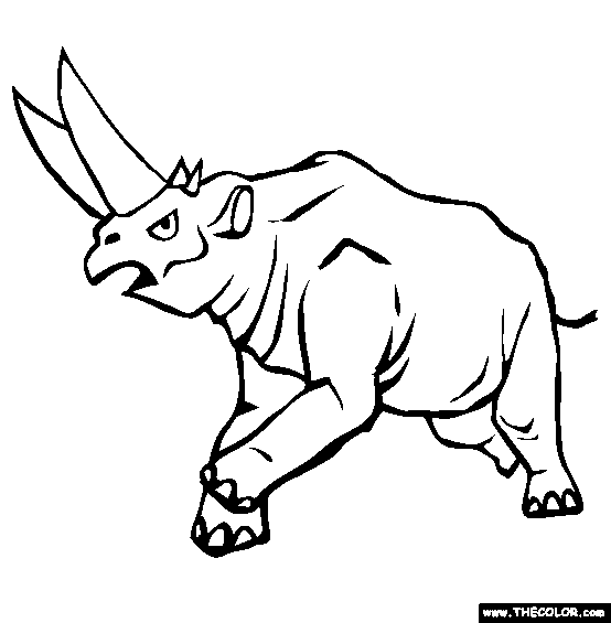 Arsinoitherium Coloring Page