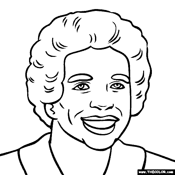Arthur Ashe Coloring Page