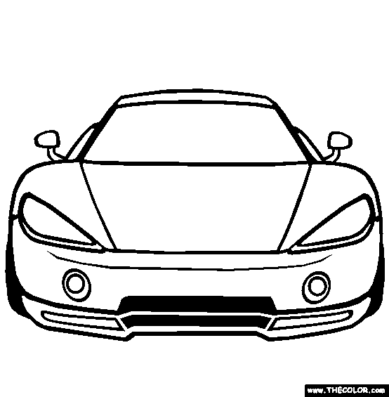 Ascari KZ1 Coloring Page