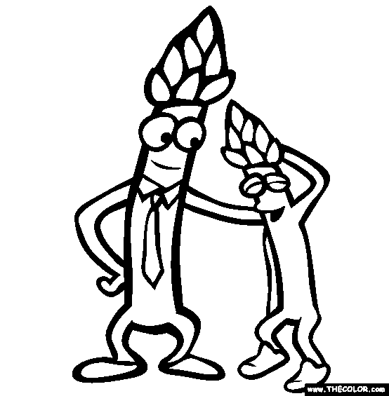 Asparagus Coloring Page