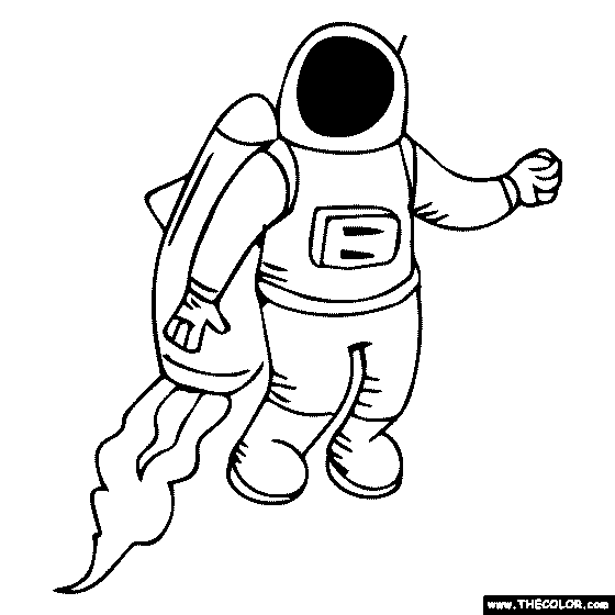 Astronaut Coloring Page