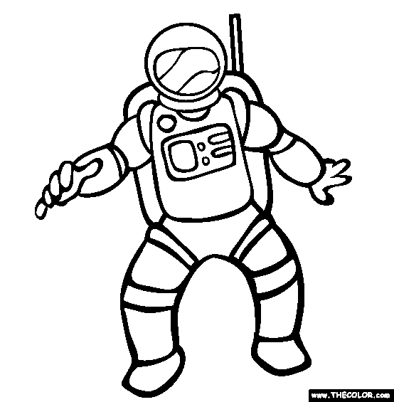 Astronaut Coloring Page