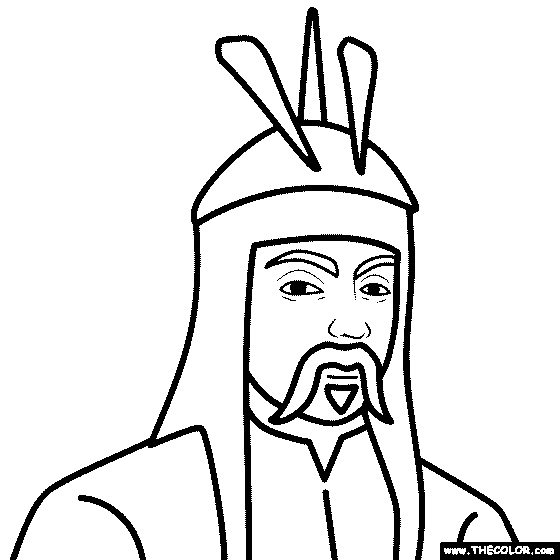 Attila The Hun Coloring Page