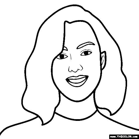 Aubrey Plaza Coloring Page