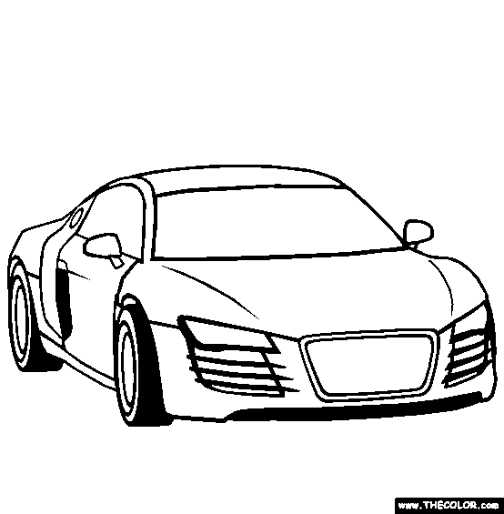 Audi R4 Coloring Page