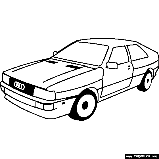 Audi S1 Coupe Quattro Coloring Page