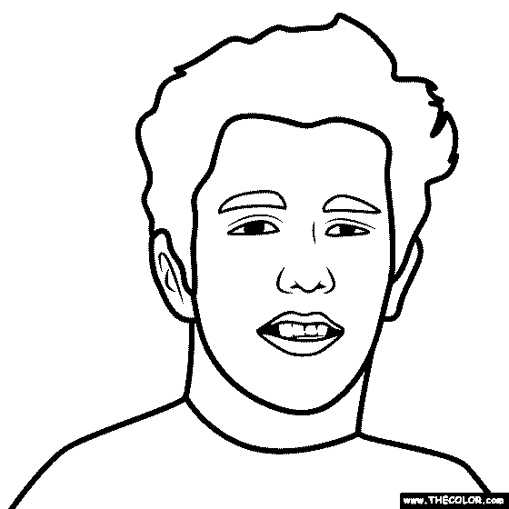 Austin Mahone Coloring Page