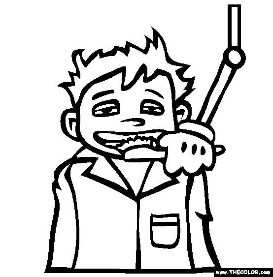 Automatic Toothbrush Coloring Page