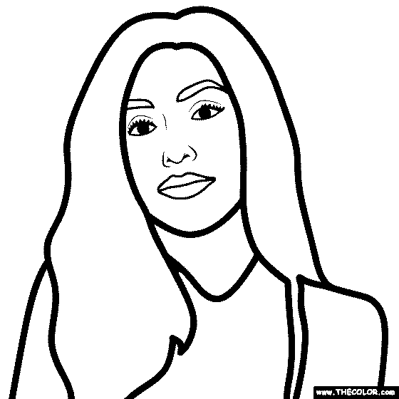 Ava Max Coloring Page