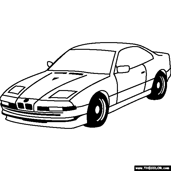 BMW 8 Series Coloring Page