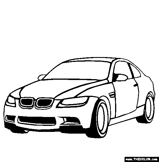 BMW M3 Coloring Page