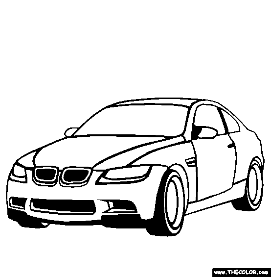 Free Cars Coloring Pages for Kids