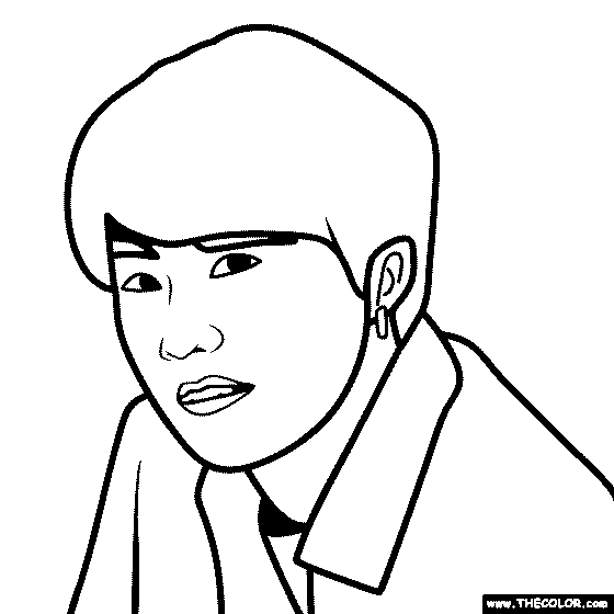 BTS - Suga (Min Yoon-Gi) (Agust D) Coloring Page