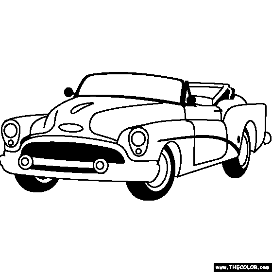 Buick Skylark 1953 Coloring Page